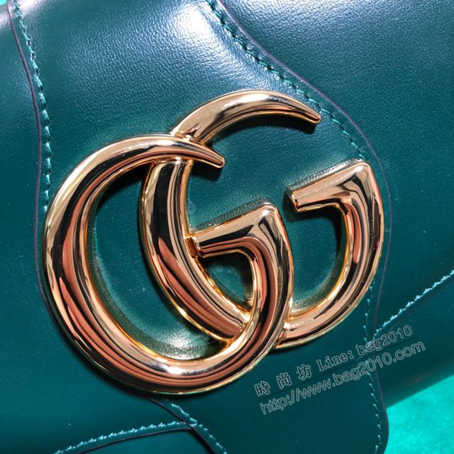 Gucci包 古馳女包 550129 Gucci牛皮單肩女包 Gucci斜挎包 綠色  gudj1006